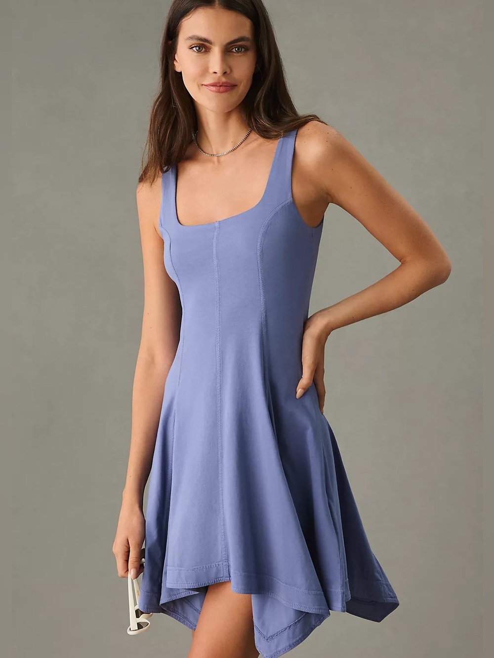 Daily Practice by Anthropologie Handkerchief-Hem Mini Swing Dress Sz XL